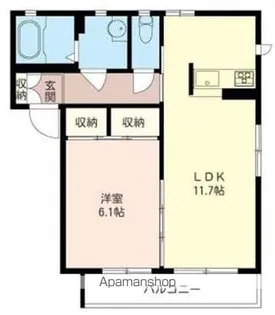 グリーンシャトレ【101号室】の間取り