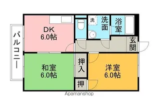 サニーコート川添【1階】の間取り