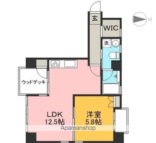 VENT BLANC【2階】の間取り