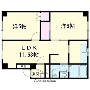 双葉グランドハイツ【2階】の間取り