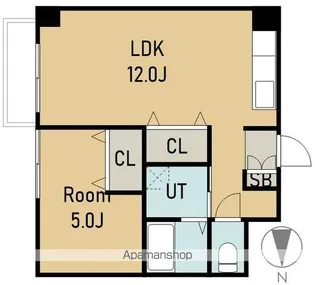 メゾンドール大町【203号室】の間取り
