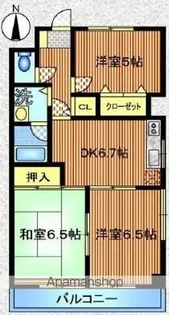 大関山ハイツ【7階】の間取り