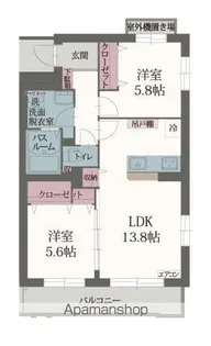 リバーサイド桜【2階】の間取り