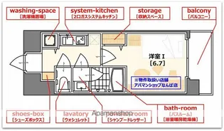 エスリード松屋町SOUTH【10階】の間取り