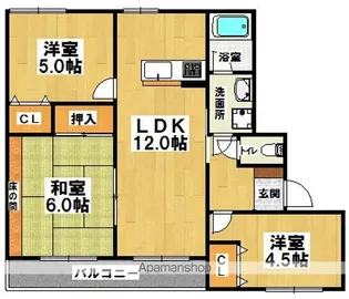 伽藍館【2階】の間取り