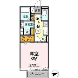 セレスティア黒野【1階】の間取り