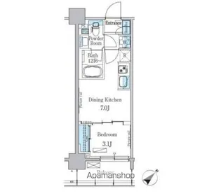 パークアクシス押上テラス【3階】の間取り