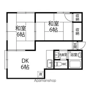 ファミーユ英【102号室】の間取り