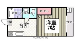 コーポアベニュー【105号室】の間取り