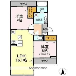 RIZIERE六町(リジエルロクチョウ)【1階】の間取り