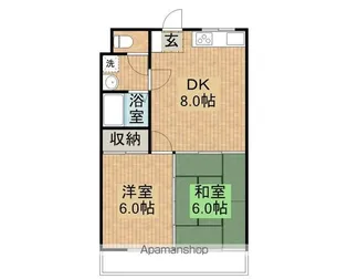 メゾンドサリエ【201号室】の間取り
