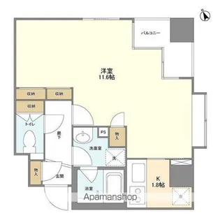千葉県千葉市中央区新宿1丁目【マンション】の間取り
