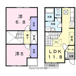 PARTERREⅡ【1階】の間取り