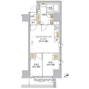 リビオメゾン新宿WEST【7階】の間取り