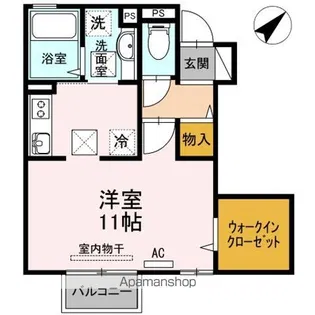 アレクトール維新公園【1階】の間取り