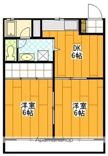 コーポ雅【1階】の間取り
