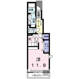 フォメンタⅠ【1階】の間取り