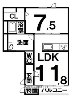 GRAN W2【1階】の間取り