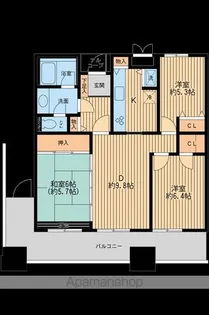 リバーサイド隅田セントラルタワーパレス【28階】の間取り