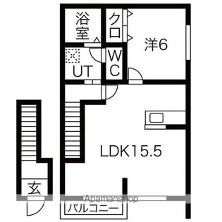 ユイマール【2階】の間取り