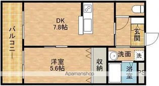 サザンストリート【205号室】の間取り