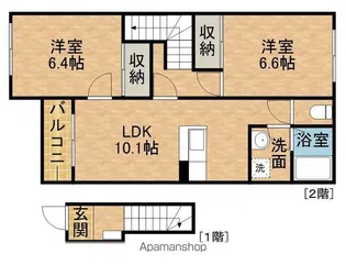 アヴァンティ【2階】の間取り