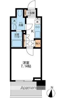 1Kの間取り画像