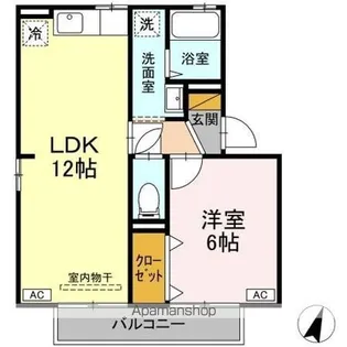 リブェール A・B・C【1階】の間取り
