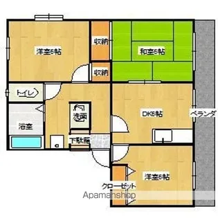 ラバーズガーデン【1階】の間取り