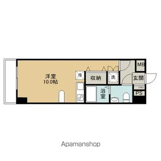 レジディア仙台本町【10階】の間取り