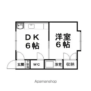 ホークハイツⅡ【106号室】の間取り