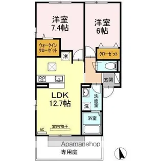 コーネル アベニュー【1階】の間取り