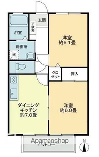 フォブール中津【2階】の間取り