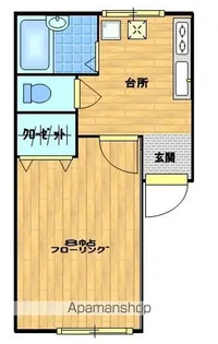 コーポラスY・A【102号室】の間取り