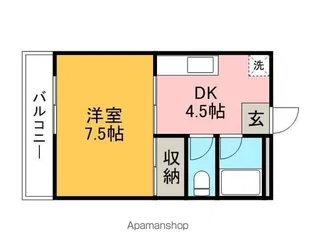 アドバンスオーシャン101【2階】の間取り