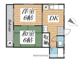 ハイツサンライズ【1階】の間取り