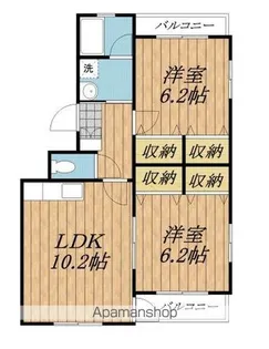 エクセレントビューⅢ【201号室】の間取り