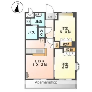 アサヒ2011【2階】の間取り
