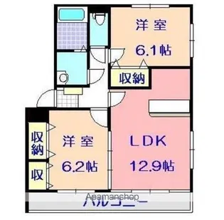 ユーミー桜弐番館【2階】の間取り
