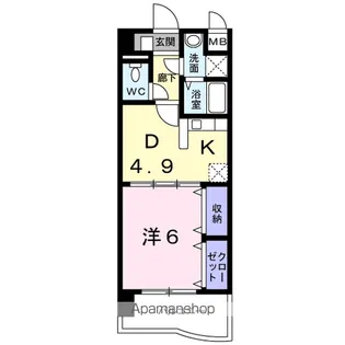 レルベ保田窪【6階】の間取り