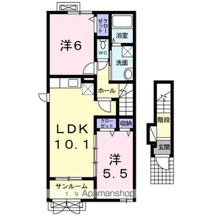 インプレス・Y【2階】の間取り