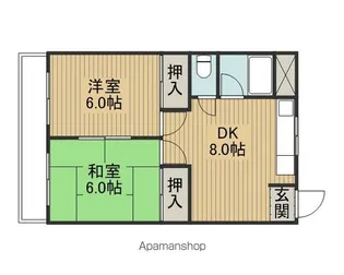 メゾン深野【4階】の間取り
