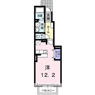 コーポ天王【1階】の間取り