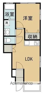 ラ・ナチュール 一番館 B棟【101号室】の間取り