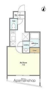 ディームス東新宿【3階】の間取り