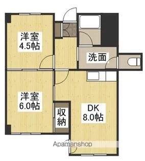 ラフィネヴィラ豊成【3階】の間取り