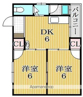 グランドハイツ【2階】の間取り