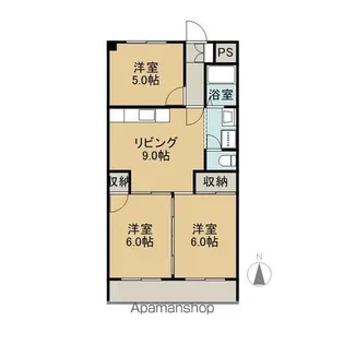 大恵第3マンション【403号室】の間取り