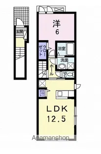 プリメーラⅢ【2階】の間取り