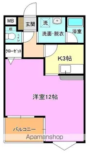 ドエルくすのき【202号室】の間取り